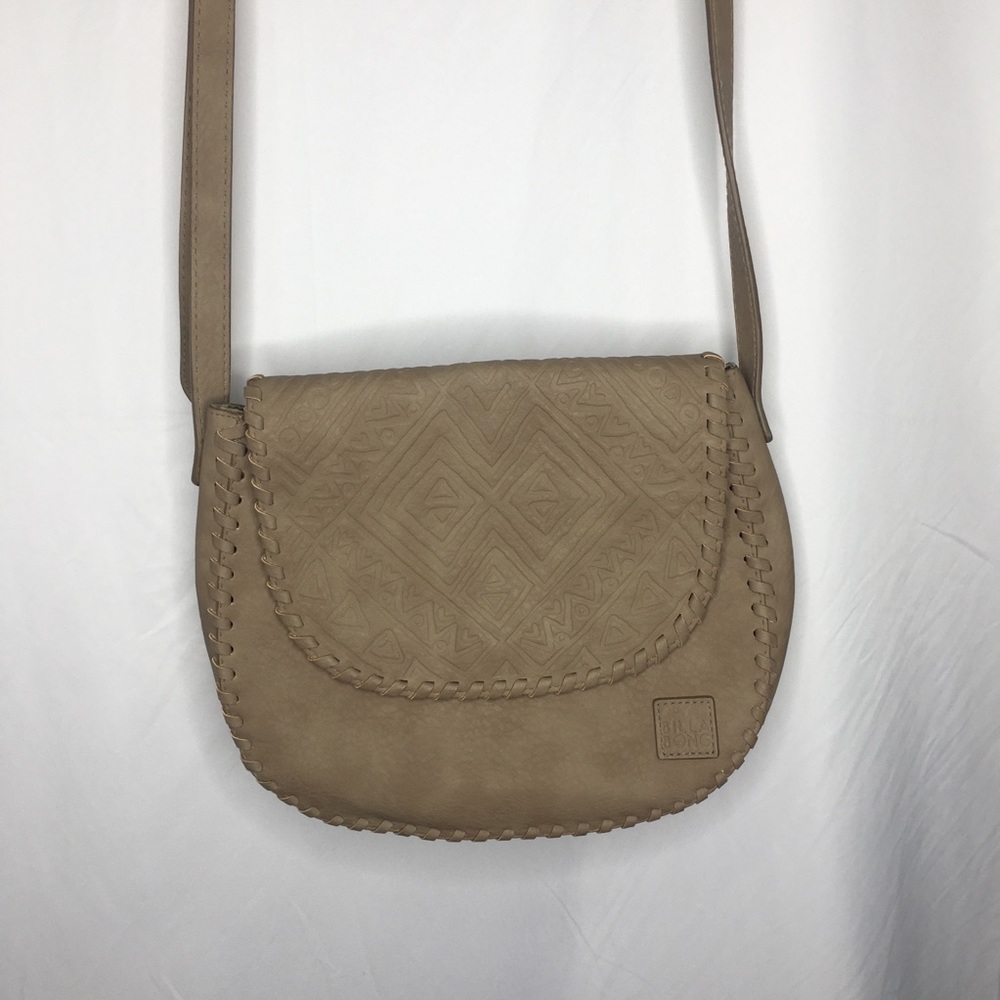 Billabong Purse Hobo Crossbody Tan faux Leather